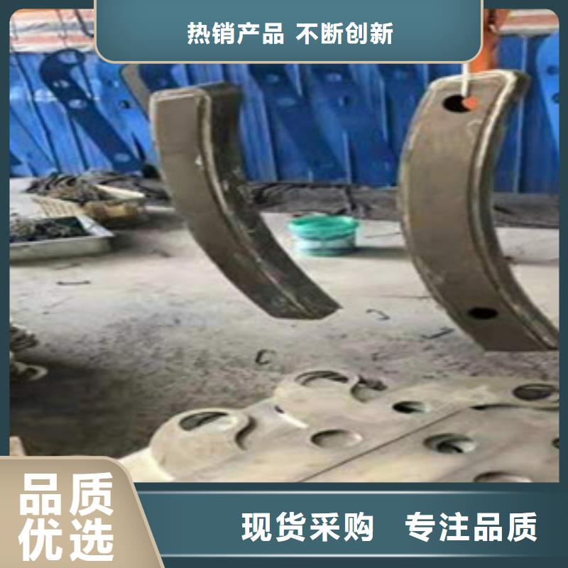 【不锈钢复合管护栏钢板立柱】,河道护栏源头厂家供应