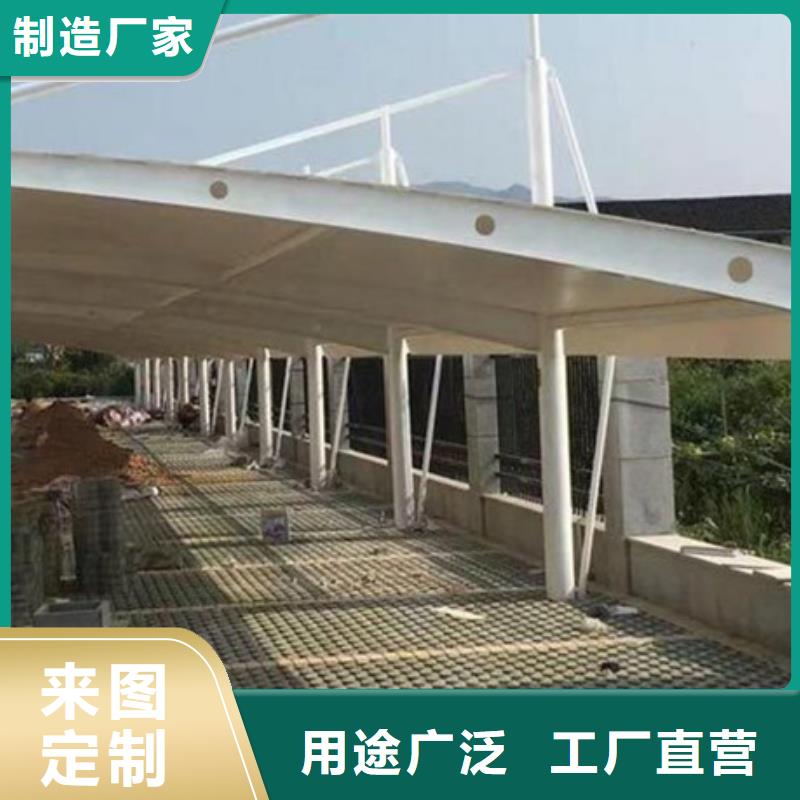 自行车停车棚不锈钢灯杆灯箱专业设计