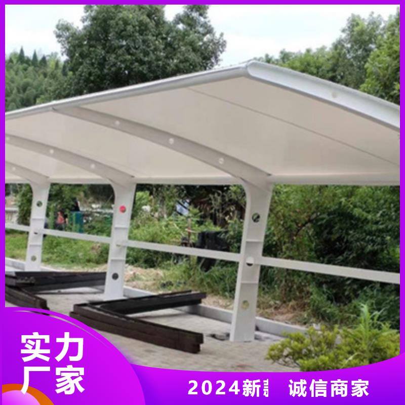 自行车停车棚不锈钢灯杆灯箱专业设计