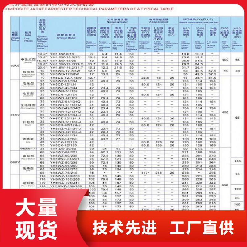 避雷器YH10W5-102/266【浙江羿振电气有限公司】