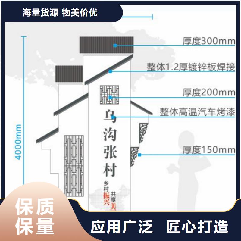 仿古木纹美丽乡村标牌欢迎电询