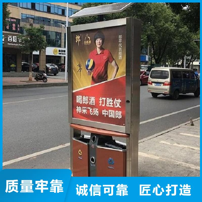不锈钢广告垃圾箱来厂考察