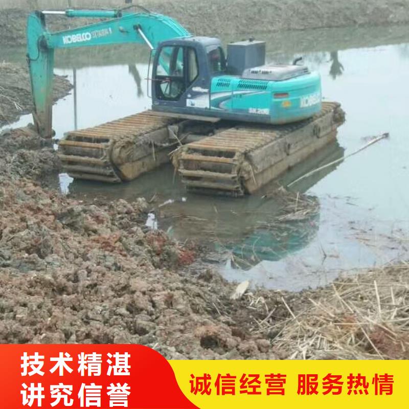 水上挖掘机租赁,租赁湿地挖机精英团队