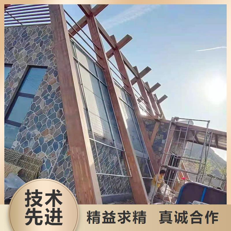 仿古园林建筑木纹漆厂家施工