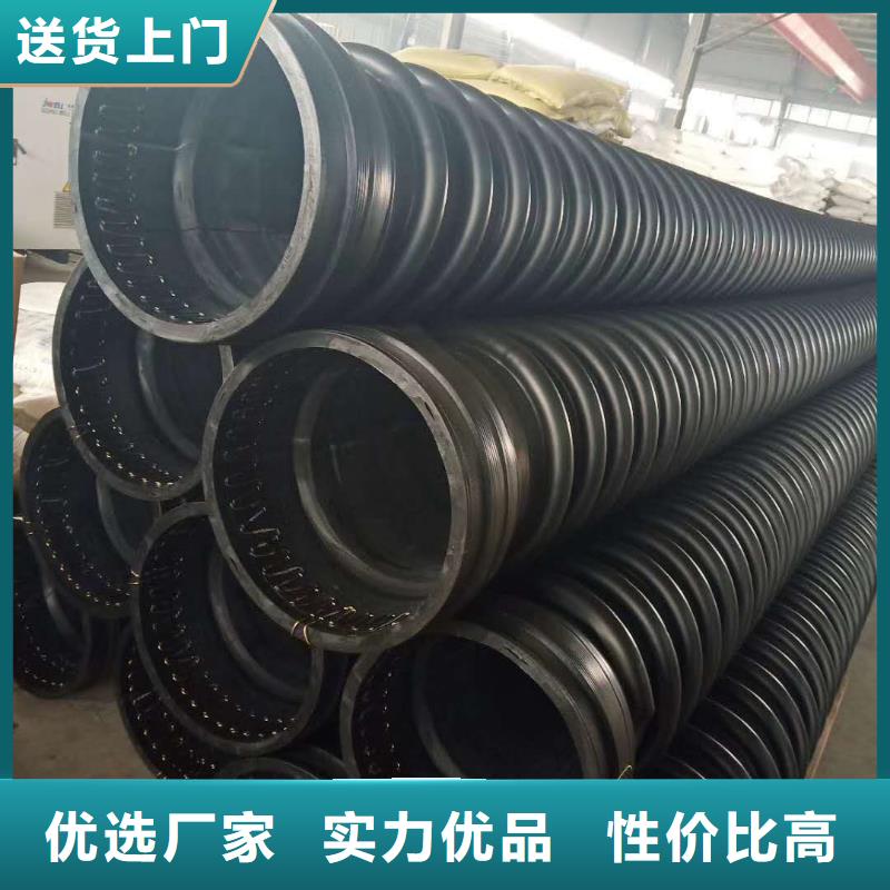 克拉管钢带增强螺旋波纹管欢迎来厂考察