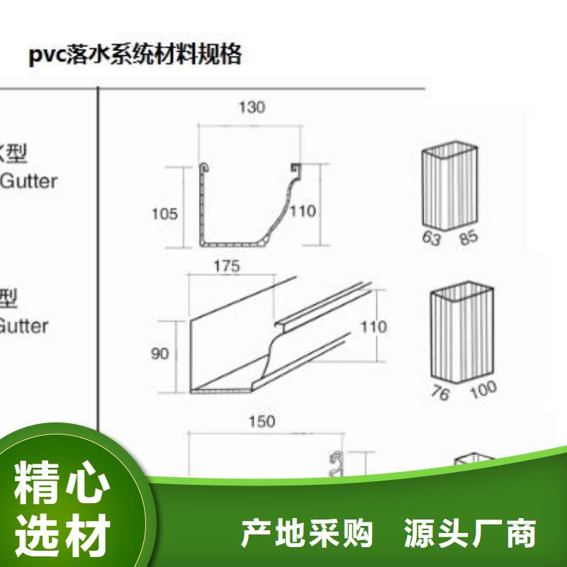 PVC成品天沟铝合金雨水槽源头厂源头货产品细节