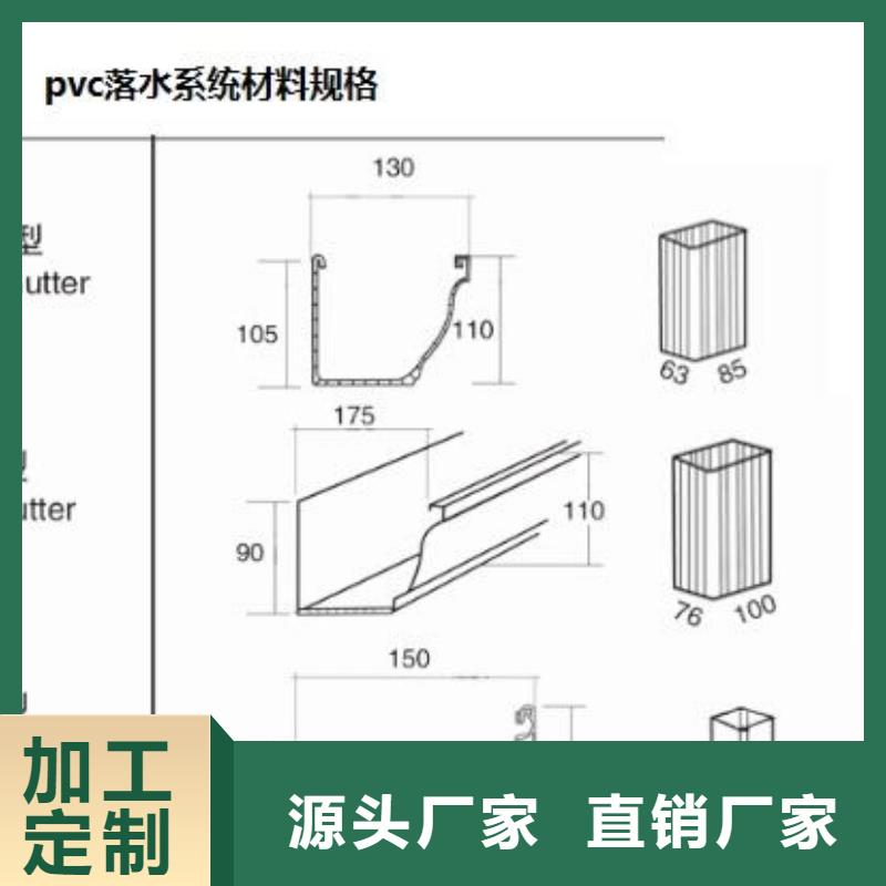 可成铝合金檐槽PVC成品天沟PVC雨水管用好材做好产品28354.com